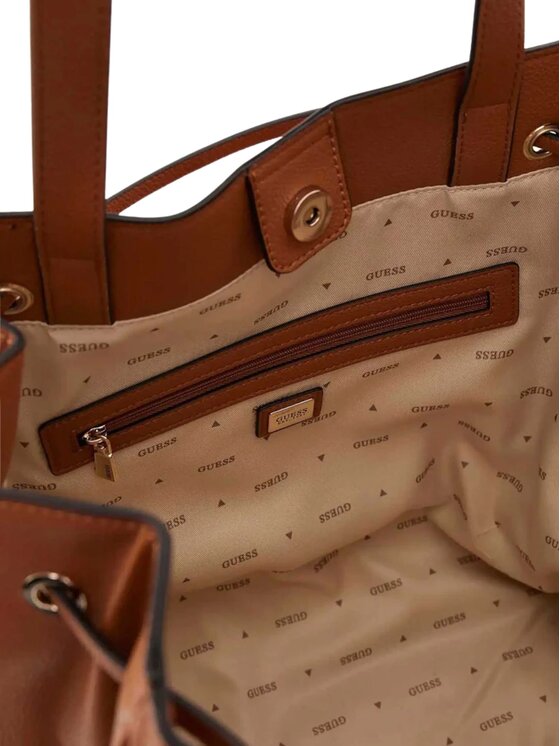 Guess Guess Borsa CALEBRA DRAWSTRING TOTE Marrone