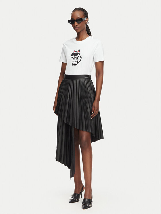KARL LAGERFELD KARL LAGERFELD Krilo iz umetnega usnja B3W12008 Črna A-Line Fit