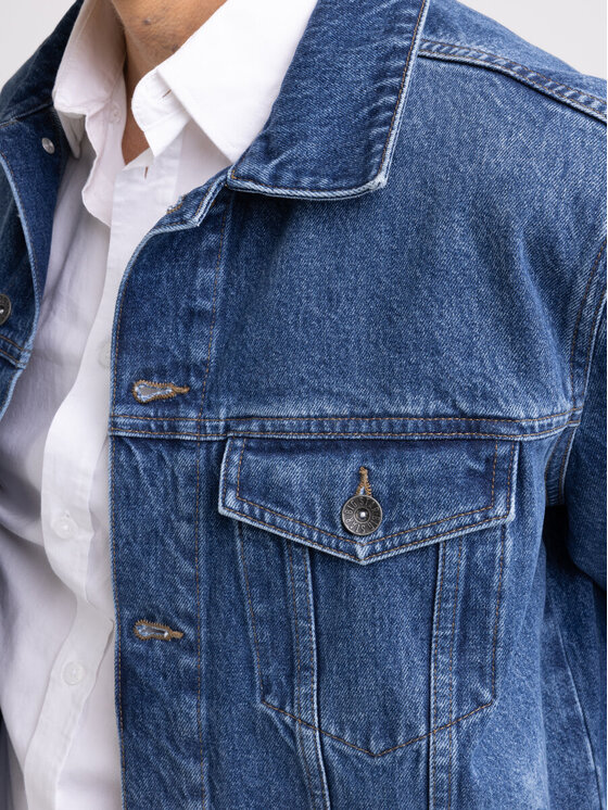 BIG STAR BIG STAR Kurtka jeansowa Charlie 489 Niebieski Basic Fit
