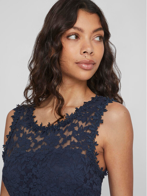 Vila Vila Rochie de seară Lynnea 14052673 Bleumarin Regular Fit
