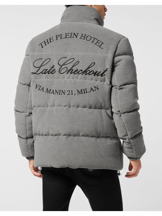 PHILIPP PLEIN PHILIPP PLEIN Kurtka puchowa 26055 Beżowy Regular Fit