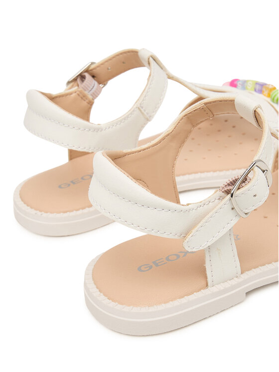 Geox Geox Sandály Jr Sandal Karly J6535H 000BC C1000 S Bílá