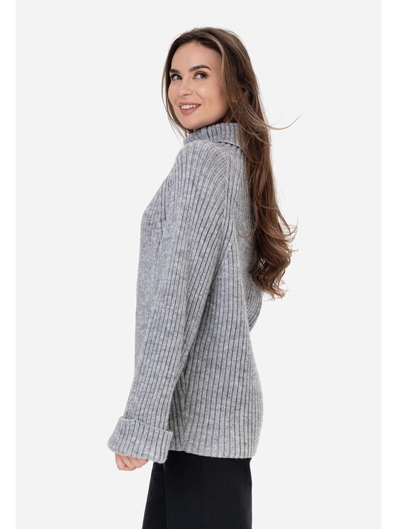 LAURELLA LAURELLA Svetr Laurella 6TU021201 Šedá Regular Fit
