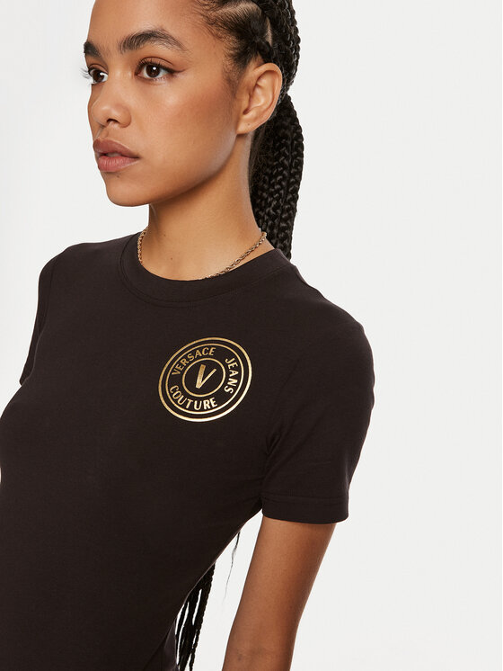 Versace Jeans Couture Versace Jeans Couture Hétköznapi ruha 77HAOT00 Fekete Regular Fit