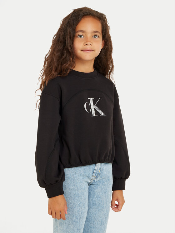 Calvin Klein Jeans Calvin Klein Jeans Μπλούζα Iridescent IG0IG02414 Μαύρο Regular Fit