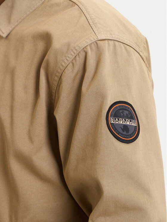 Napapijri Napapijri Giacca di jeans A-Arrayanes NP0A4FI4 Beige Regular Fit