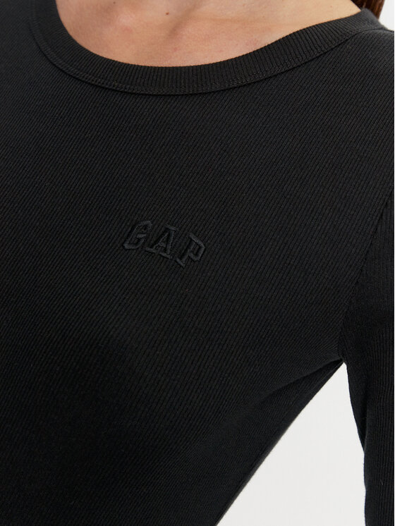 Gap Gap Μπλουζάκι 542721-00 Μαύρο Slim Fit