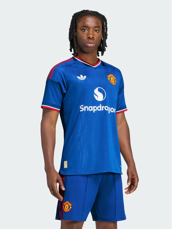 adidas adidas Koszulka techniczna 171579 Niebieski jasny Slim Fit