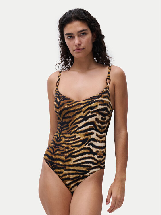 Chantelle Chantelle Бански костюм Vita C1A7R0 Кафяв