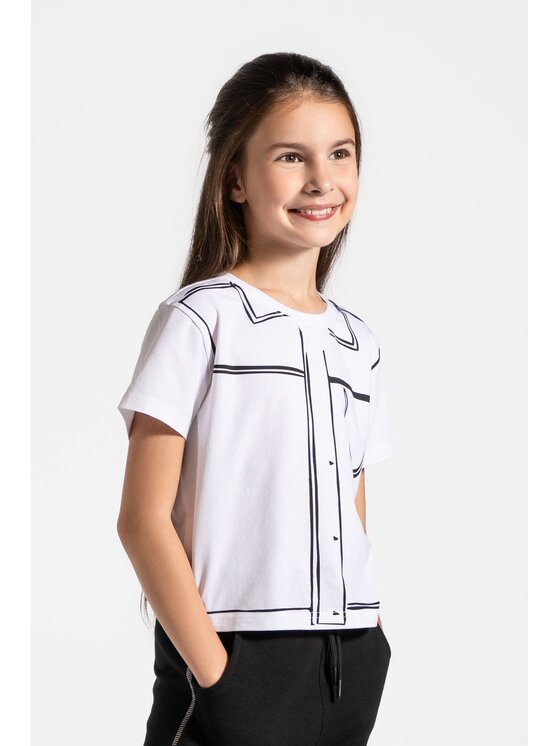 Coccodrillo Coccodrillo T-Shirt ZC4143202CGJ-001 Biały Regular Fit