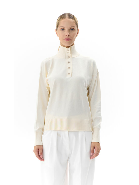 Tiffi Tiffi Sweter TIFFI Écru Regular Fit