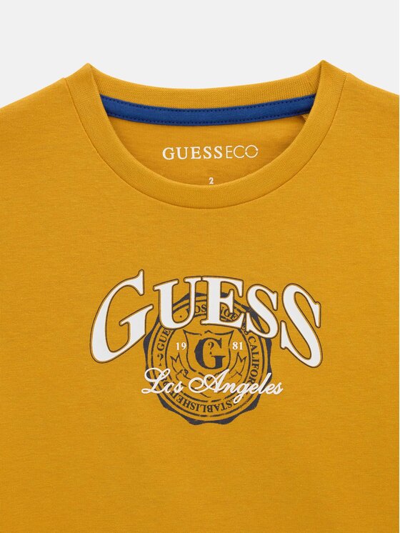 Guess Kids Guess Kids T-Shirt 185387 Pomarańczowy Classic Fit