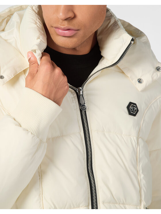 PHILIPP PLEIN PHILIPP PLEIN Vatovaná bunda 27031 Béžová Regular Fit