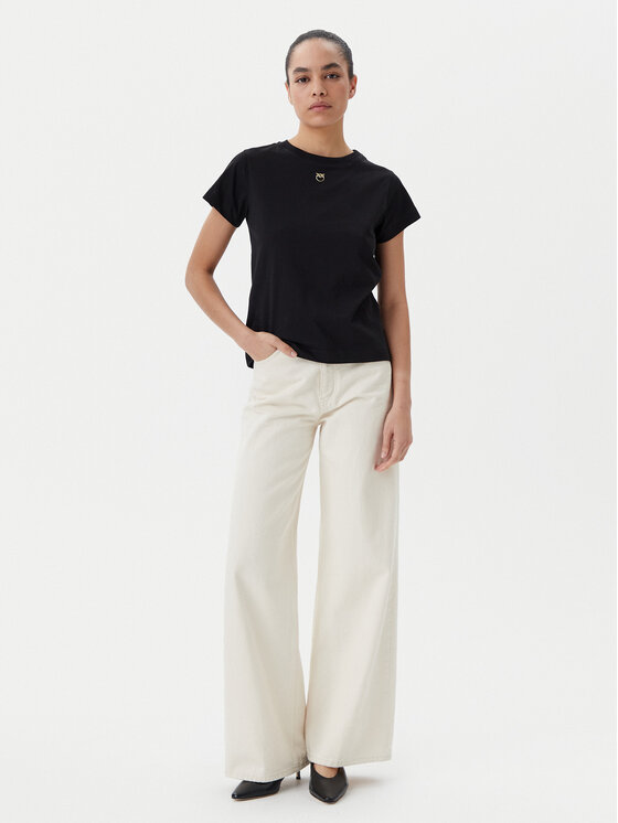 PINKO PINKO T-shirt 100373 A2OG Crna Regular Fit