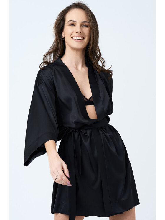 Love and Hate Love and Hate Accappatoio Dora Nero Ladies Fit