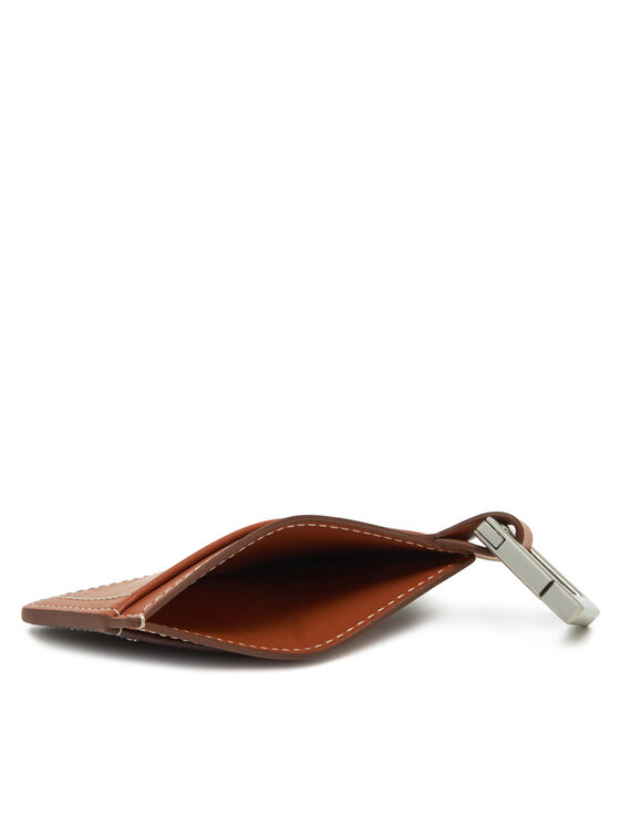 JACQUEMUS JACQUEMUS Pouzdro na kreditní karty 24E245SL125 Hnědá