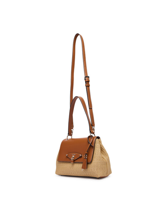 Guess Guess Дамска чанта Maggie Straw HWWG97 53190 Бежов