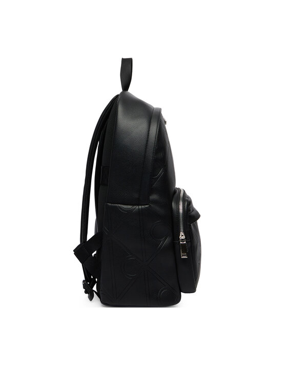 Calvin Klein Calvin Klein Hátizsák Emblem Aop Emboss Round Backpack LV04D3398G Fekete