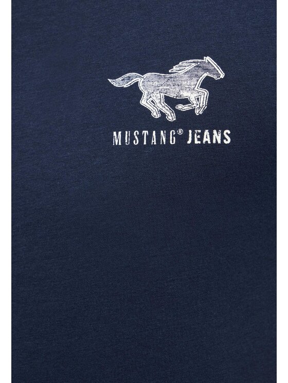 Mustang Mustang T-Shirt Style Austin Granatowy Regular Fit
