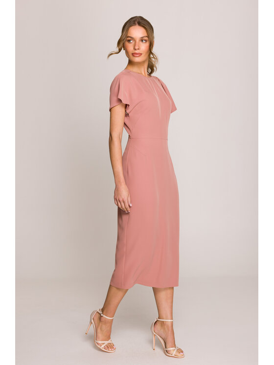 Stylove Stylove Večerné šaty S398 Ružová Premium Fit