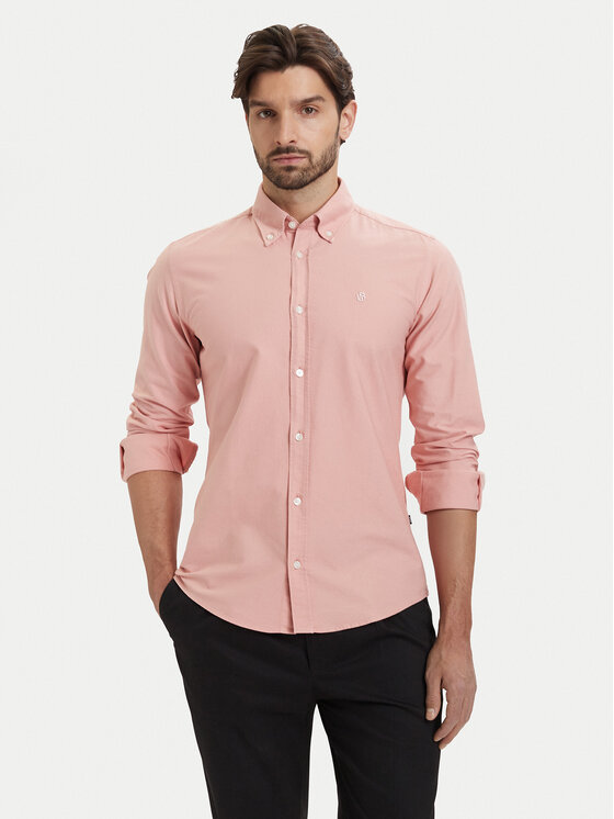 BOSS Koszula H-Roan 50555920 Różowy Slim Fit