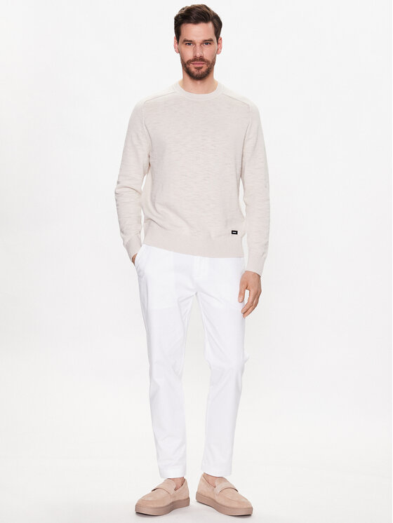 Maglione Slub Texture Sweater K10K111449 Beige