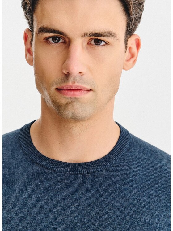 Pako Lorente Pako Lorente Sweter P25WN-2X-033 Granatowy Classic Fit