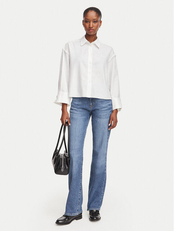 HUGO HUGO Ing Ekla 50562977 Fehér Oversize