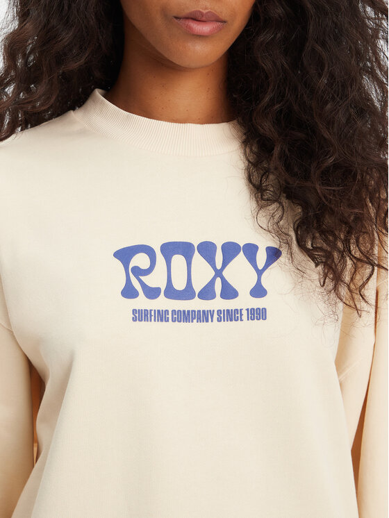 Roxy Roxy Mikina ERJFT04941 Béžová Regular Fit