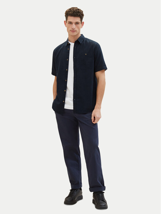Tom Tailor Tom Tailor Πουκάμισο 1042351 Σκούρο μπλε Regular Fit
