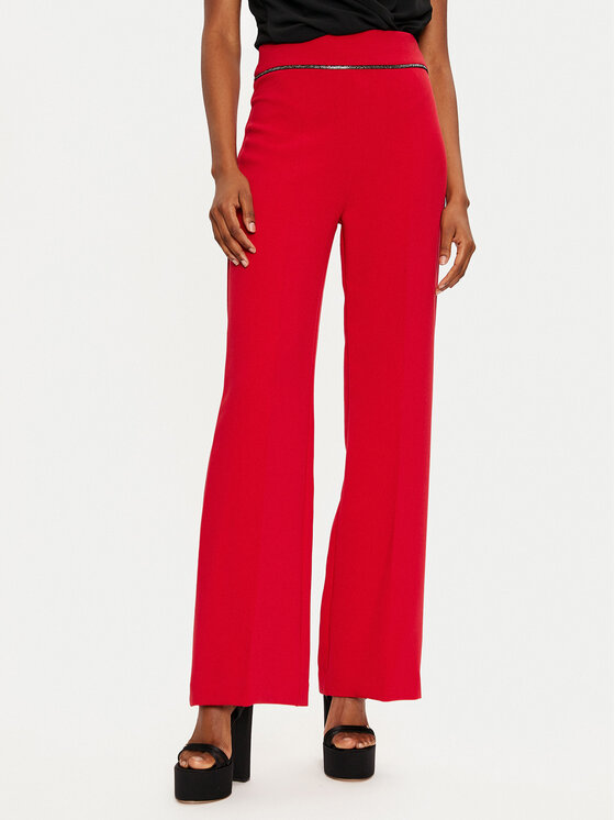 Rinascimento Rinascimento Hlače 1000770035133 Crvena Regular Fit