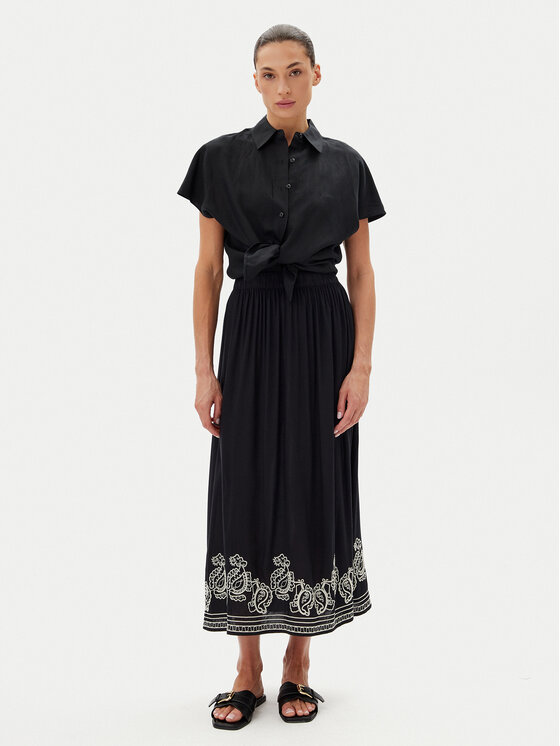JDY JDY Maxi sukně Risso 15354225 Černá Regular Fit