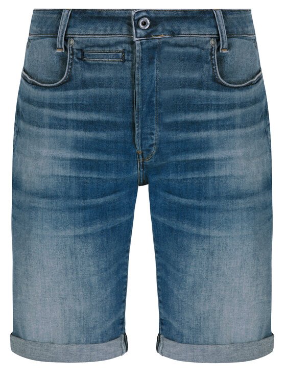 G-Star Raw G-Star Raw Pantaloncini di jeans D-Staq D10064-8968-A572 Blu scuro Slim Fit