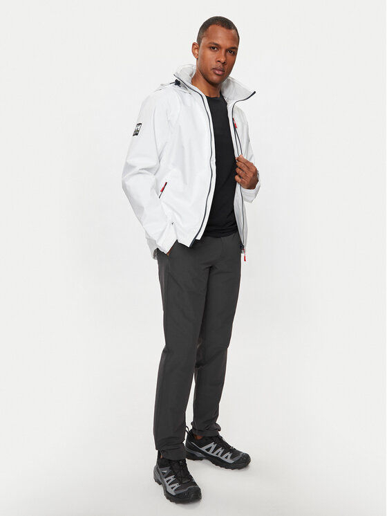 Helly Hansen Helly Hansen Kurtka żeglarska Crew Hooded Jacket 2.0 34443 Biały Regular Fit