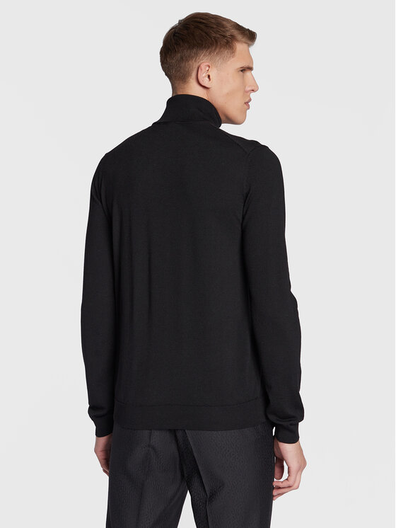 HUGO HUGO Dolčevita San Thomas-M 50474174 Crna Slim Fit