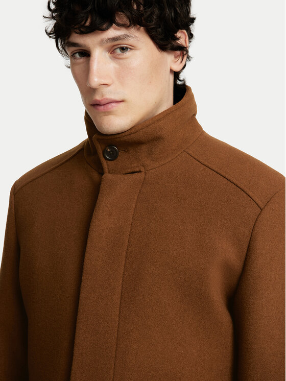 Selected Homme Selected Homme Vilnas mētelis 16094322 Brūns Regular Fit