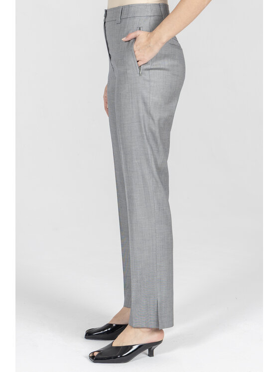 Deni Cler Milano Deni Cler Milano Spodnie materiałowe W-DC-5209-F2-B2-82-1 Szary Regular Fit
