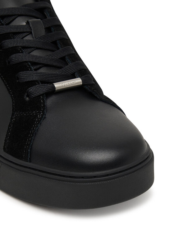 Calvin Klein Calvin Klein Сникърси Classic Cupsole Laceup Tape Lth2 YM0YM01448 Черен