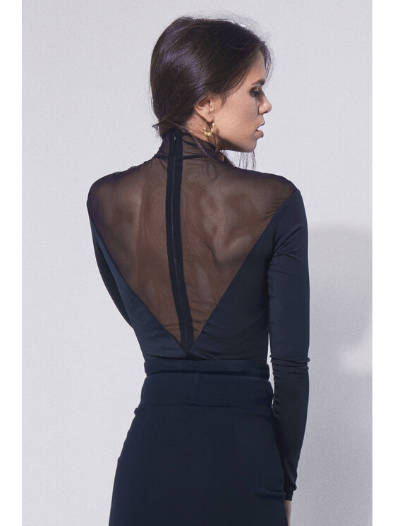 sax35th sax35th Body VENUS Czarny Slim Fit