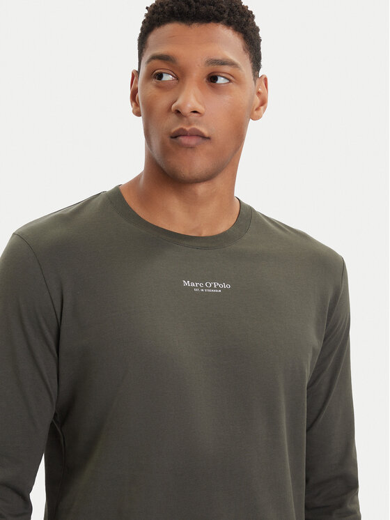 Marc O'Polo Marc O'Polo Longsleeve 528 2012 52020 Zielony Regular Fit