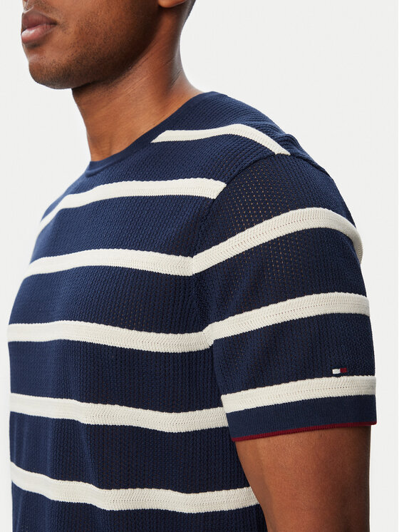 Tommy Hilfiger Tommy Hilfiger Pullover Breton MW0MW43942 Dunkelblau Regular Fit