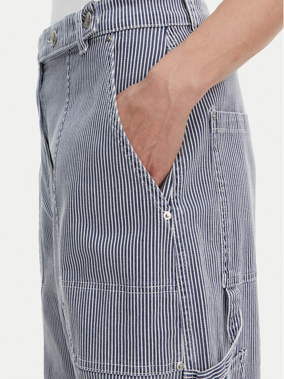 Munthe Munthe Jeans hlače Fancie 251141425106 Mornarsko modra Wide Leg