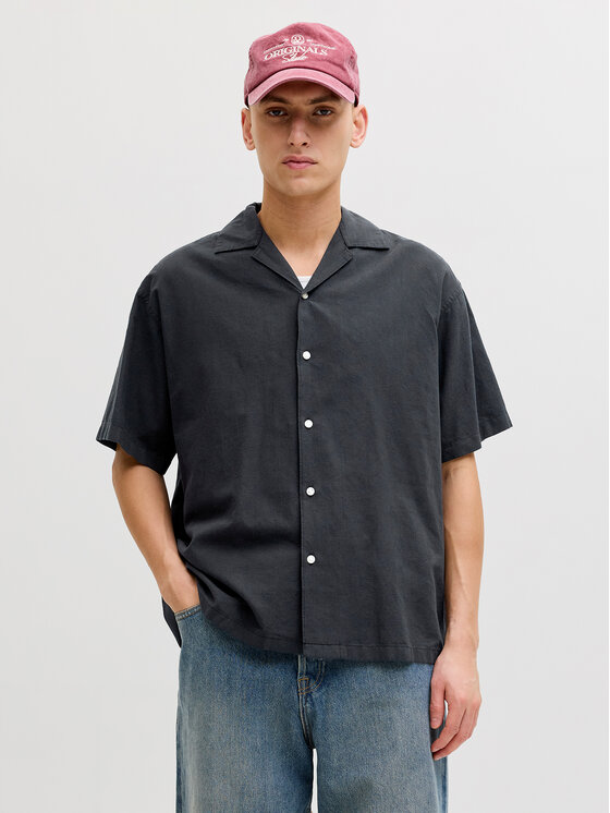 Jack & Jones Jack & Jones Риза Breeze 12288594 Черен Relaxed Fit