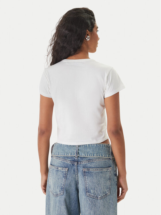 HUGO HUGO T-krekls Dichroma_B 50560769 Écru Slim Fit