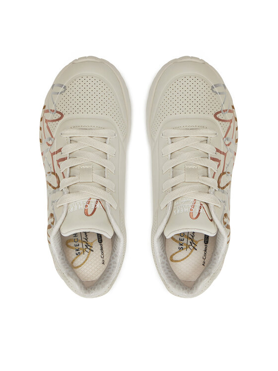 Skechers Skechers Sneakersy Uno Lite - Metallic 314067L/NTMT Bílá