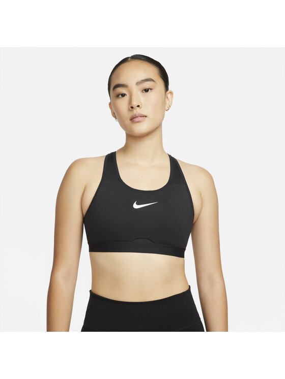 Nike Nike Biustonosz sportowy Dri-FIT Swoosh Czarny