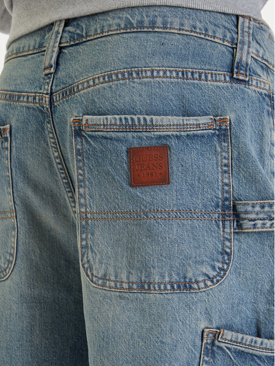 Guess Jeans Guess Jeans Džinsi M6GD00 D5M5S Zils Relaxed Fit