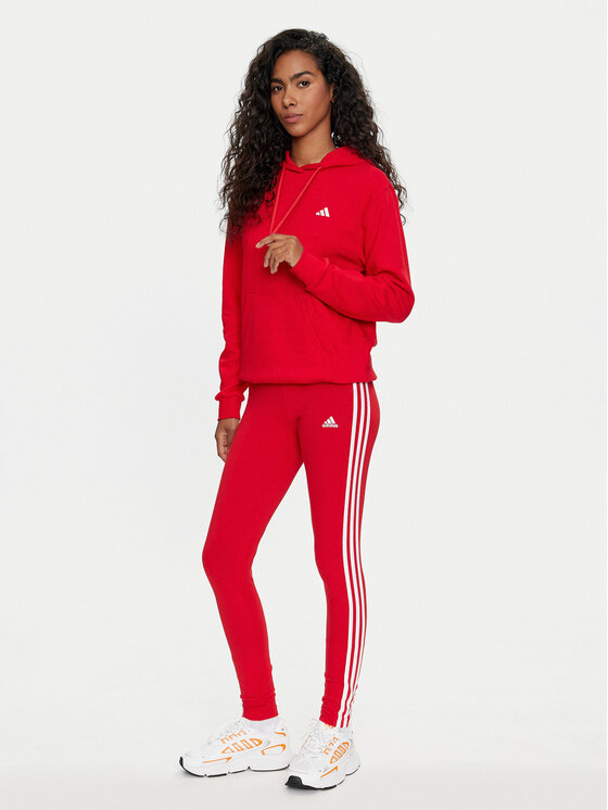 adidas Leggings 3 Stripes IY4190 Rouge Slim Fit Modivo