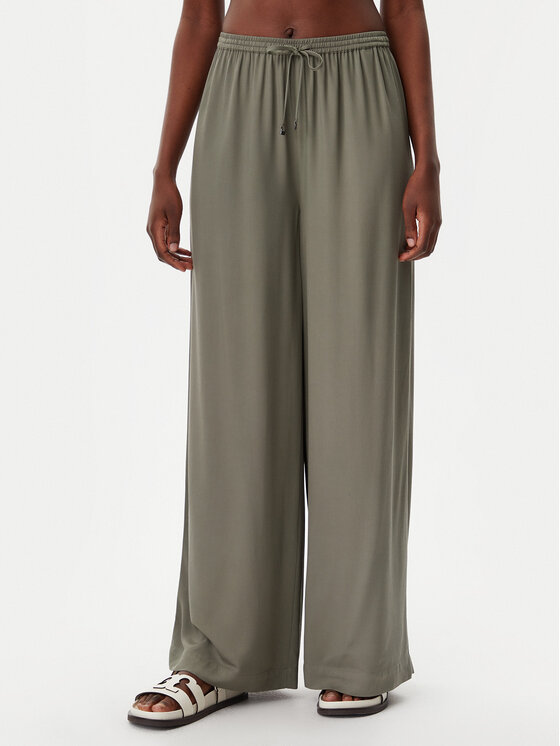 Calvin Klein Swimwear Calvin Klein Swimwear Παντελόνι υφασμάτινο KW0KW02823 Πράσινο Relaxed Fit