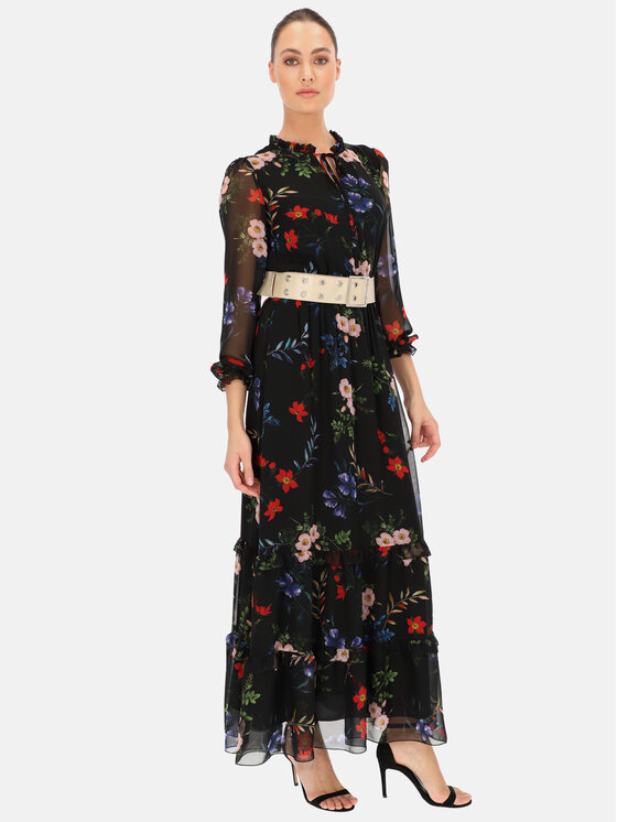 L’AF L’AF Sukienka elegancka Polina Czarny Regular Fit
